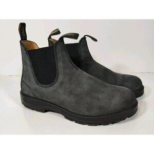 Blundstone Classic 587 Chelsea Boot Men's 10 Rustic Black Leather 001123